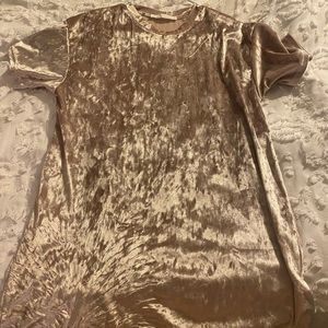 Oversized velvet shirt